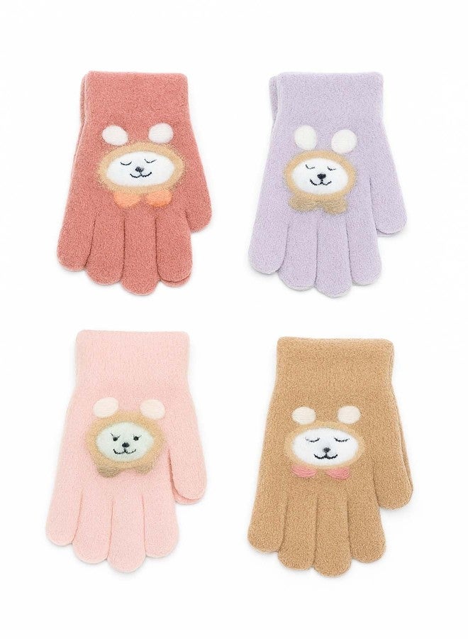 NAT Winter Warm Soft Gloves for 5-8 Year Boys & Girls | Cute Cartoon Design | Unisex Kids Gloves | Pack of 1 (Assorted Color) - Image 5